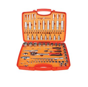 110 Parça 1/2” - 1/4” 6 Köşe Lokma Takımı