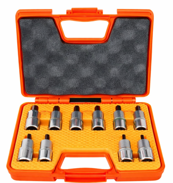 10 Parça 1/2” Lokmalı Torx Bıts Uç Seti