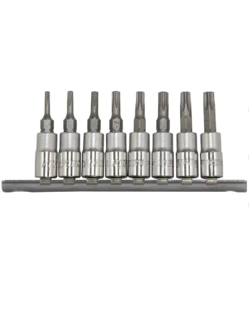 8 Parça 1/4” Lokmalı Torx Bıts Uç Seti Delikli