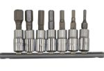 7 Parça 1/4” Lokmalı Allen Bıts Uç Seti