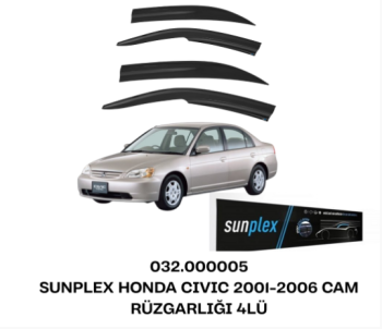 SUNPLEX HONDA CİVİC 2001-2006 CAM RÜZGARLIĞI 4LÜ