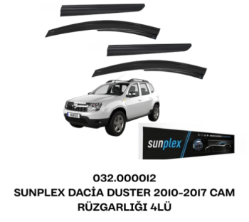 SUNPLEX DACİA DUSTER 2010-2017 CAM RÜZGARLIĞI 4LÜ