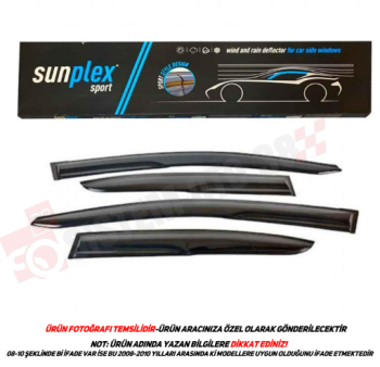 SUNPLEX DACİA SANDERO-STEPWAY CAM RÜZGARLIĞI 4LÜ