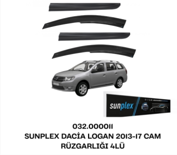 SUNPLEX DACİA LOGAN 2013-17 CAM RÜZGARLIĞI 4LÜ