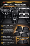 RENAULT SYMBOL 13+ 3D HAVUZLU PASPAS SİYAH